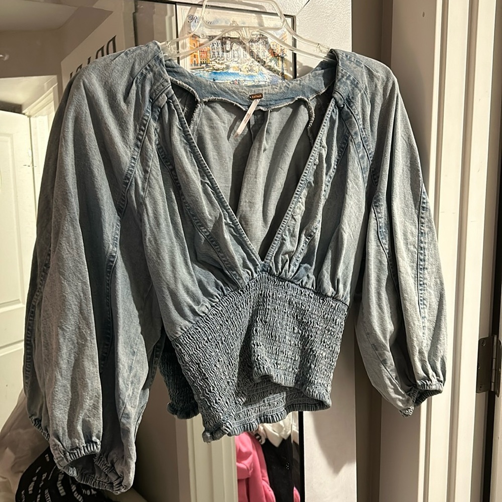 Free People Denim top